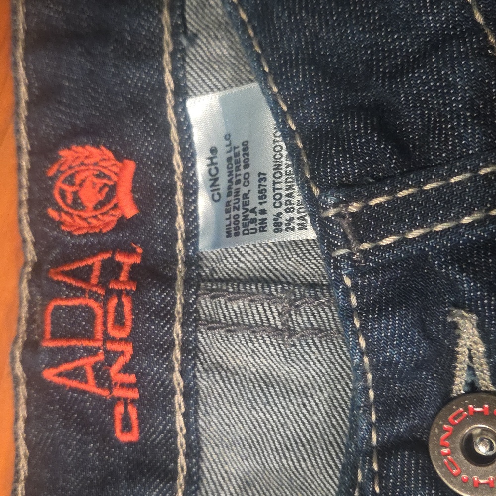 Women's Cinch Dark Denim Jeans Size 26 Regular. - Picture 4 of 7